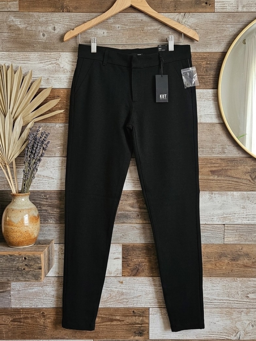 KUT from the Kloth Mia Ankle Skinny Black Pants Size 6 NWT - Picture 2 of 15